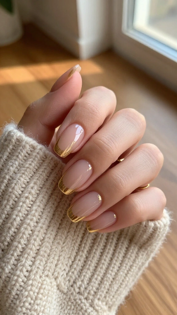 Antique Gold Geometric Lines