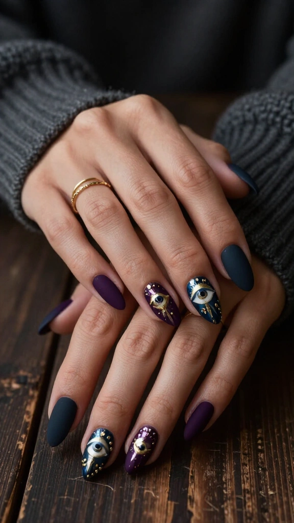 Gilded Evil Eye Talismans