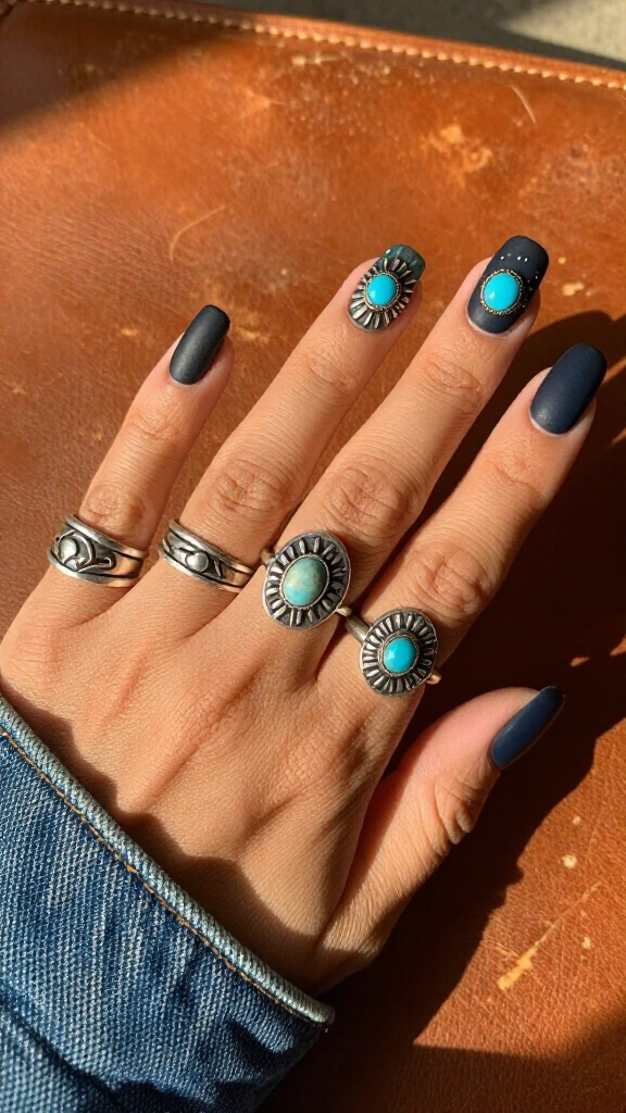 Vintage silver concho charms