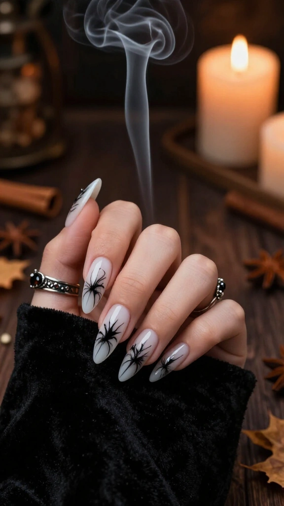 Smudged Black Smoke Swirls