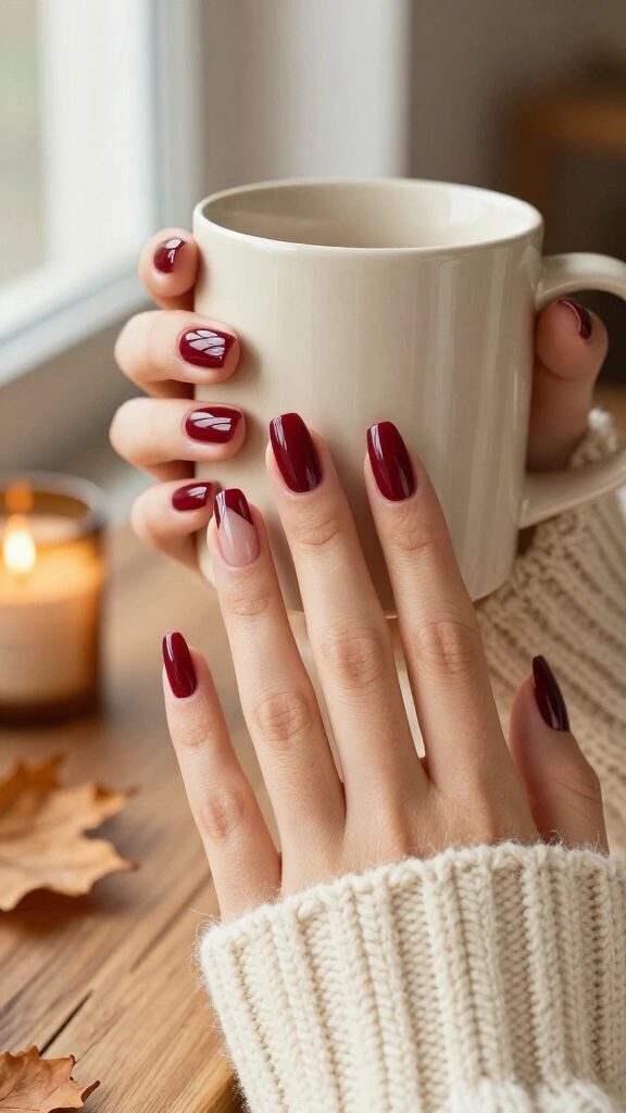 Merlot Wine with Negative Space