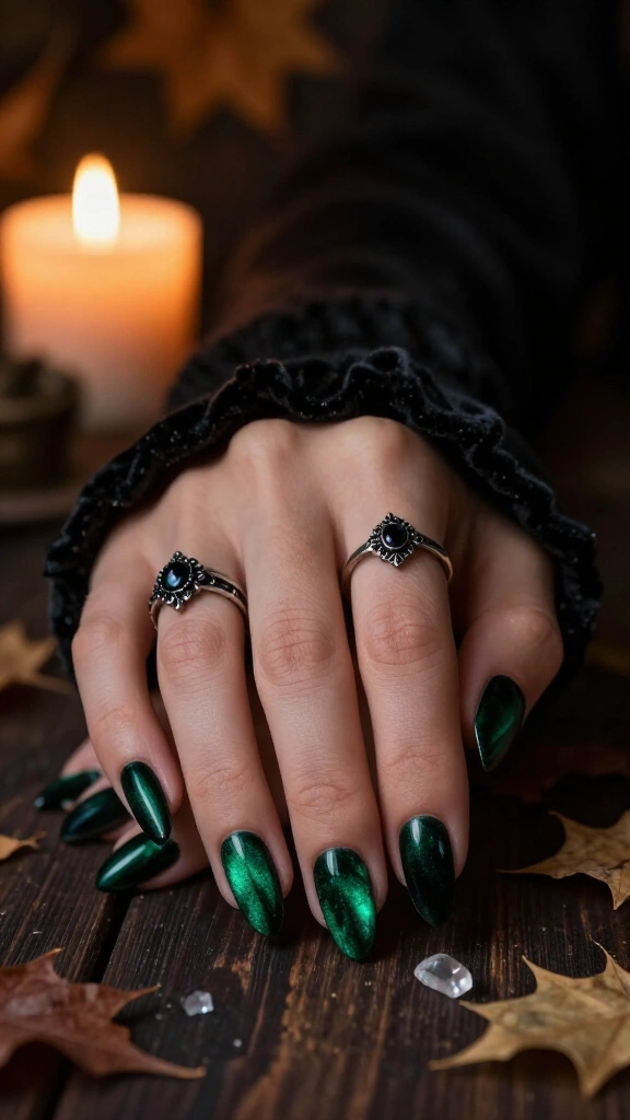 Witching Hour Emerald Velvet