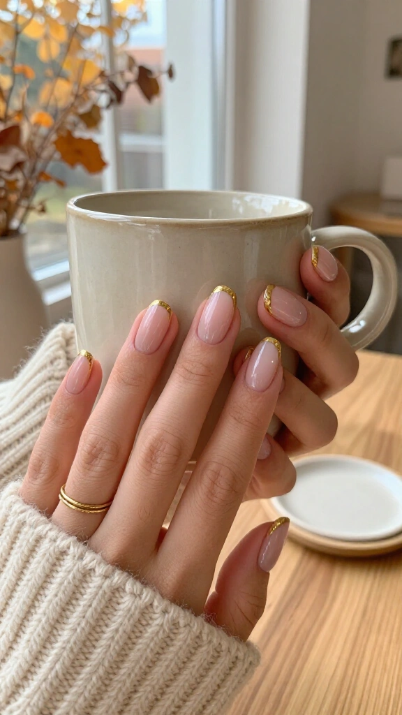 Golden Metallic Micro French