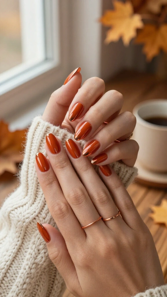 Metallic Copper Outlines