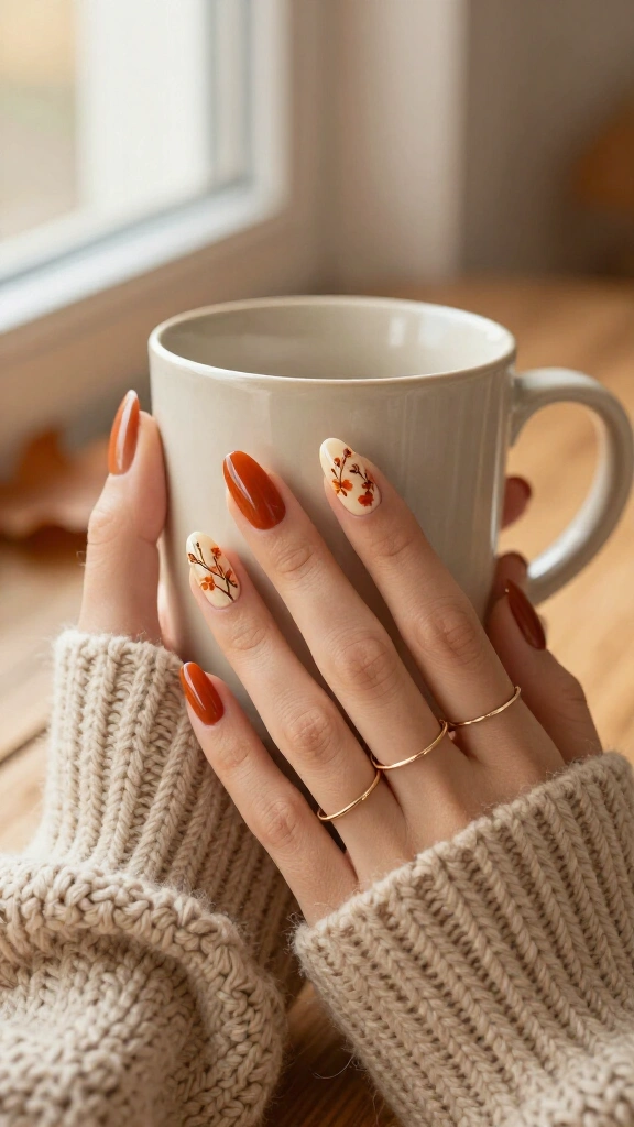 Warm Cashmere & Orange Florals