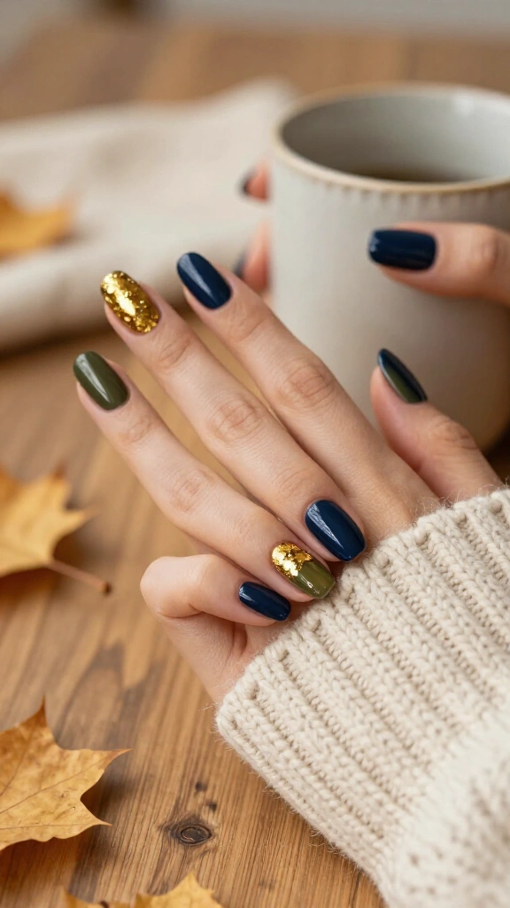 Gilded Autumn Leaf Accents