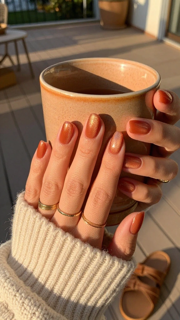 Burnt Peach Velvet