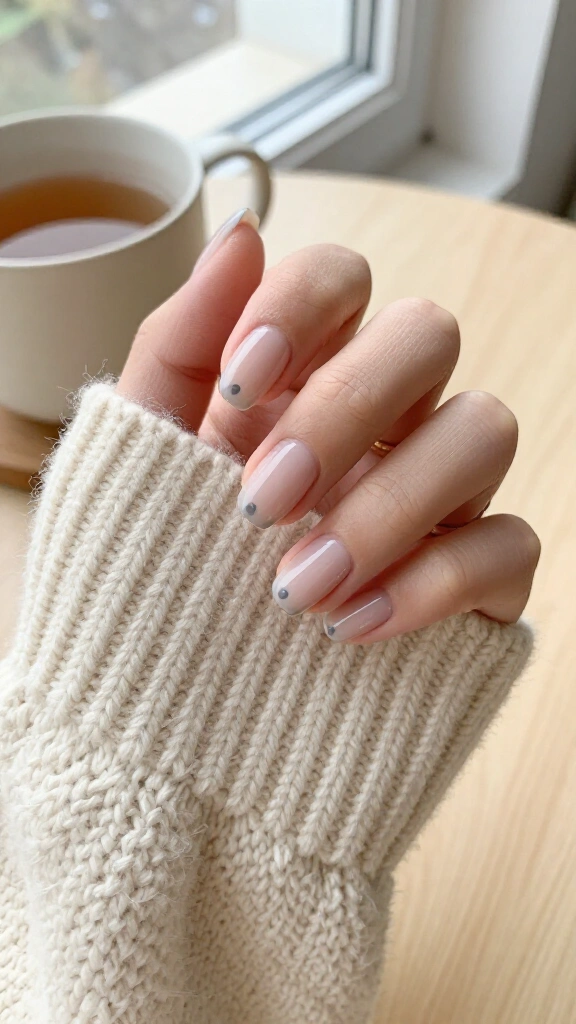 Slate Gray Micro Dots