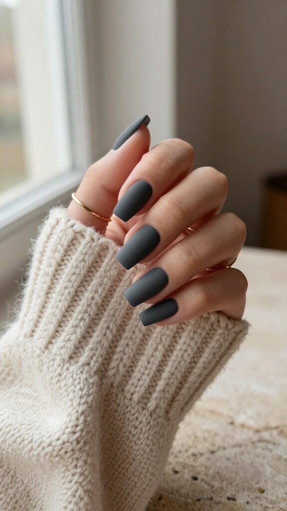 Smoked Charcoal Matte Coffin