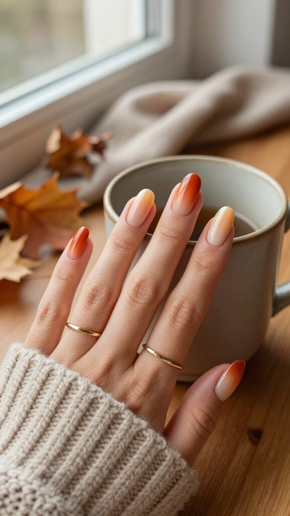 Terracotta Aura Nails
