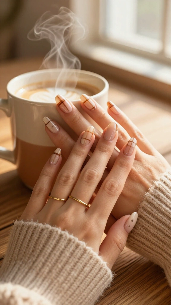 Spiced Chai Negative-Space Plaid