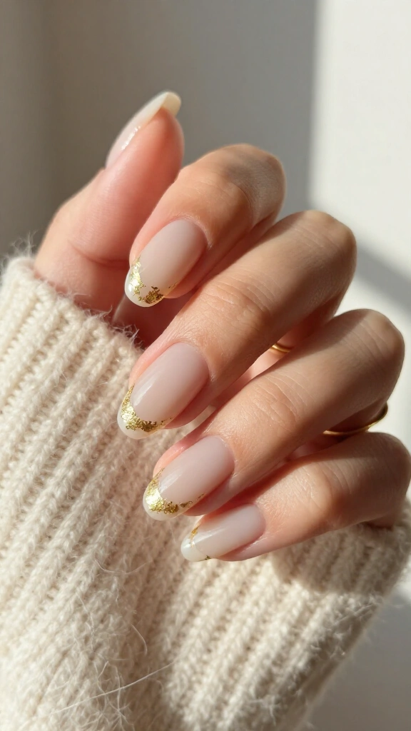 Naked Matte with Gold Leaf Accents