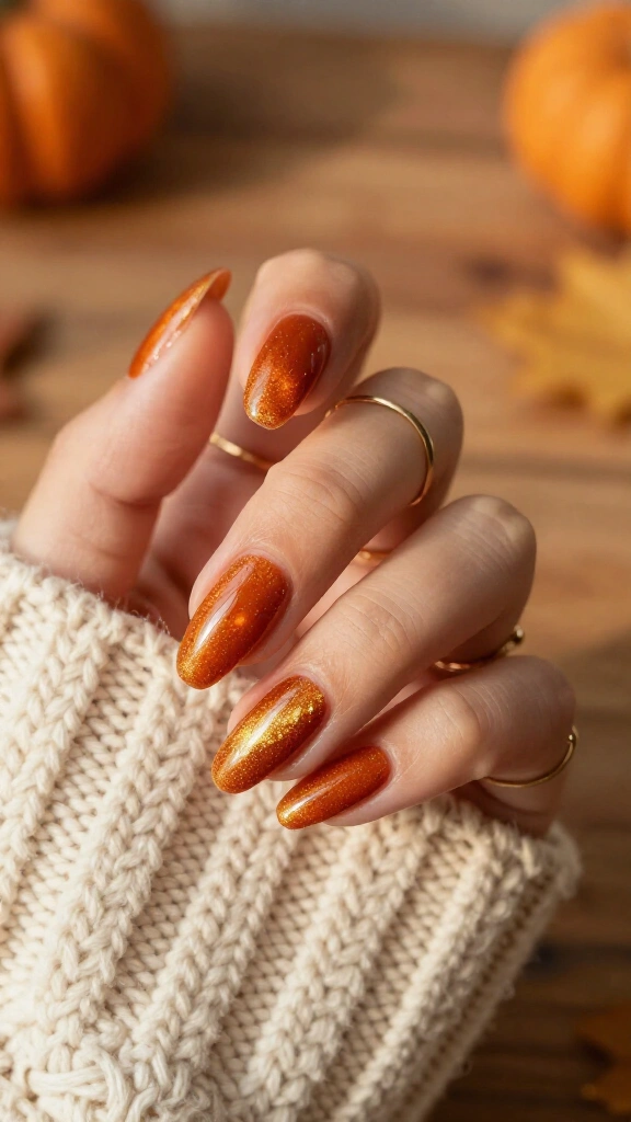 Spiced Pumpkin Velvet Cat-Eye