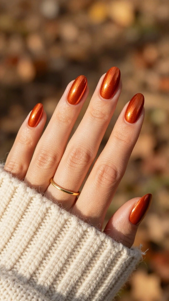 Burnt Orange Chrome Glaze