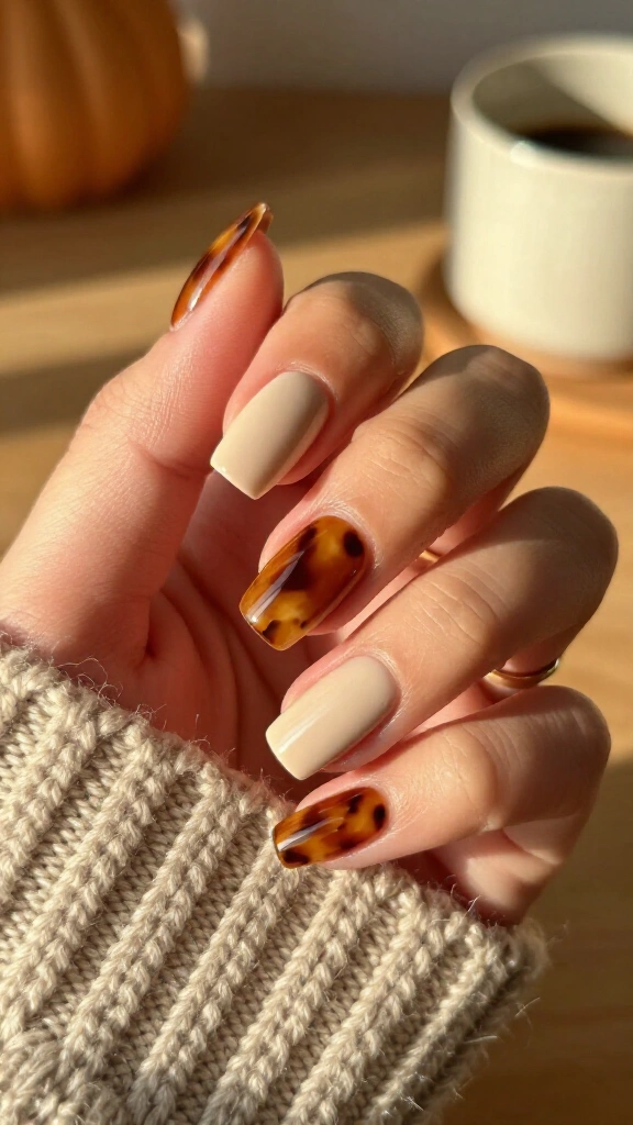 Diagonal Split Tortoise on Square Nails