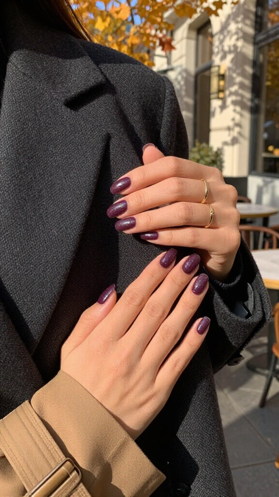 Smoked Plum with Holographic Flecks