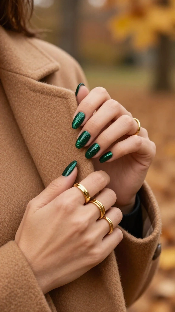 Deep Forest Green Glitter Dust