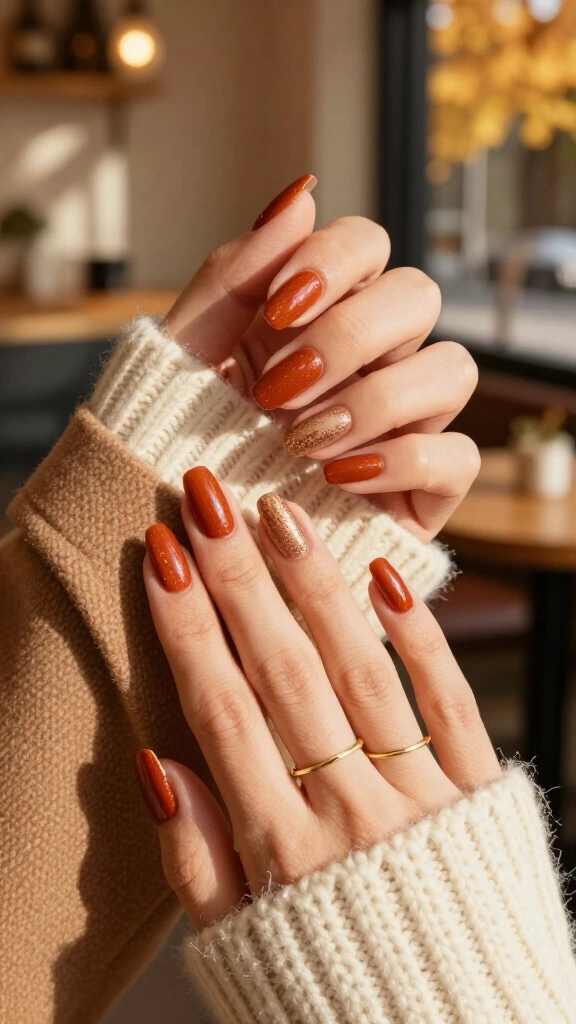 Terracotta Sunrise Micro-Shimmer