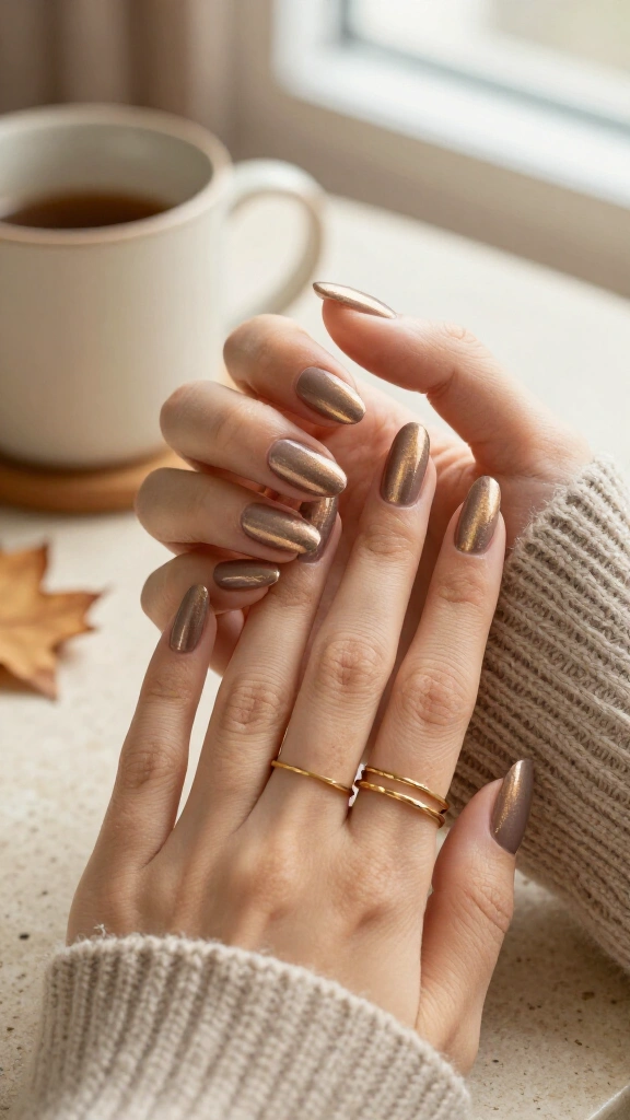 Iridescent Taupe Velvet