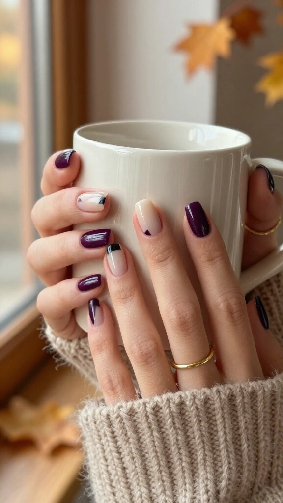 Blackberry Cream Colorblock