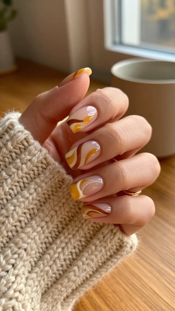 Honey Chai Swirl Detail