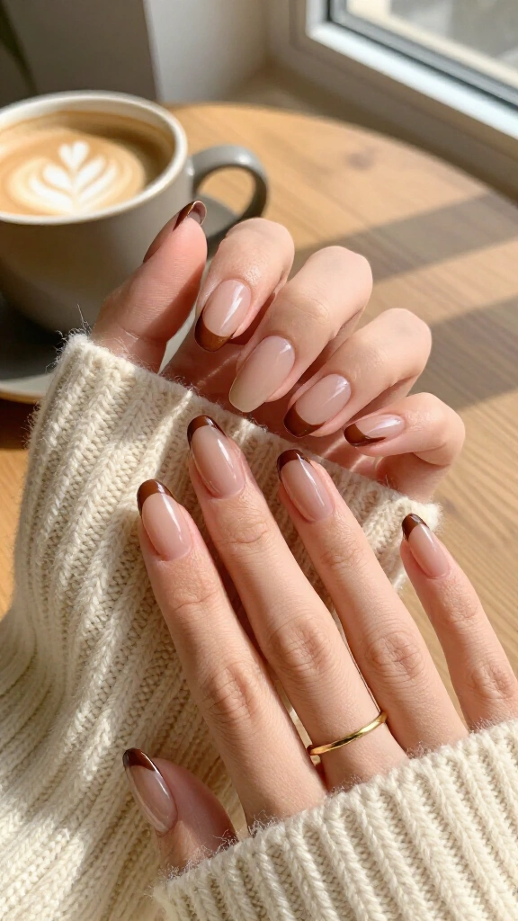 Chocolate Brown French Micro-Cuffs