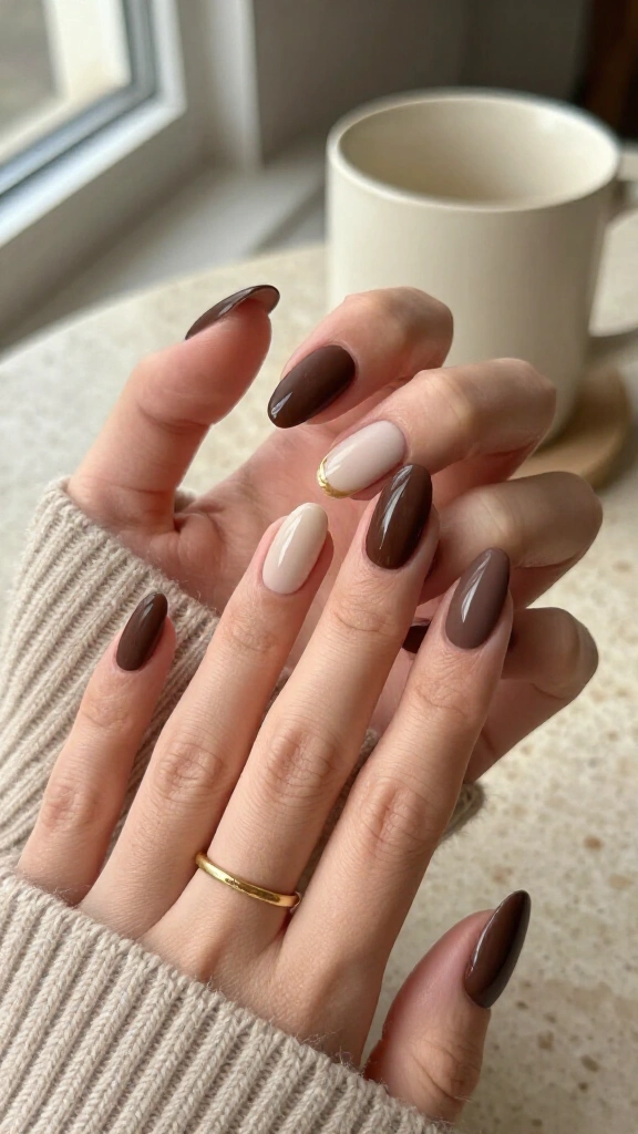 Matte Dark Chocolate with Glossy Tips