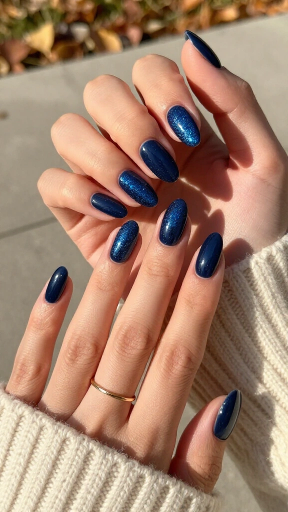 Midnight Navy Micro-Glitter
