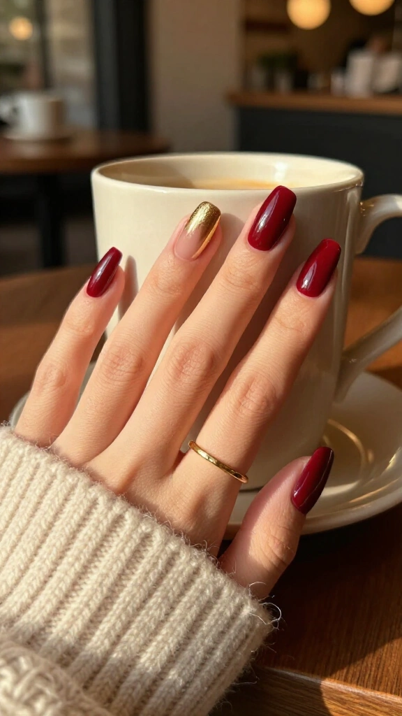 Dark Merlot Cuticle Cuffs