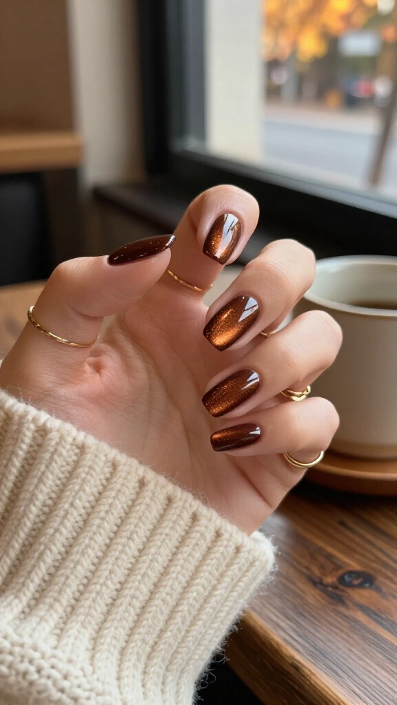 Metallic Bronze Cat-Eye