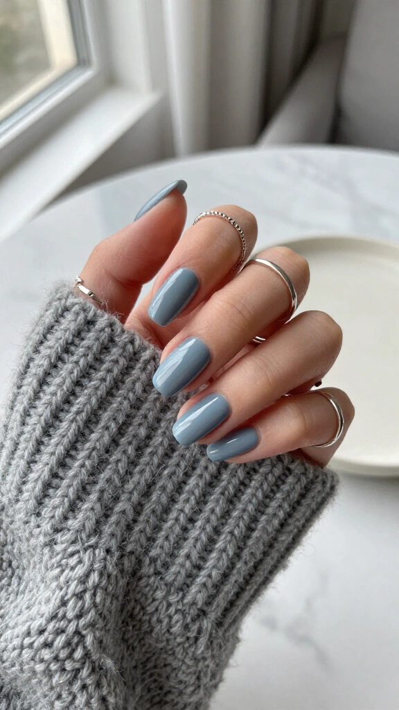 Steel gray blue