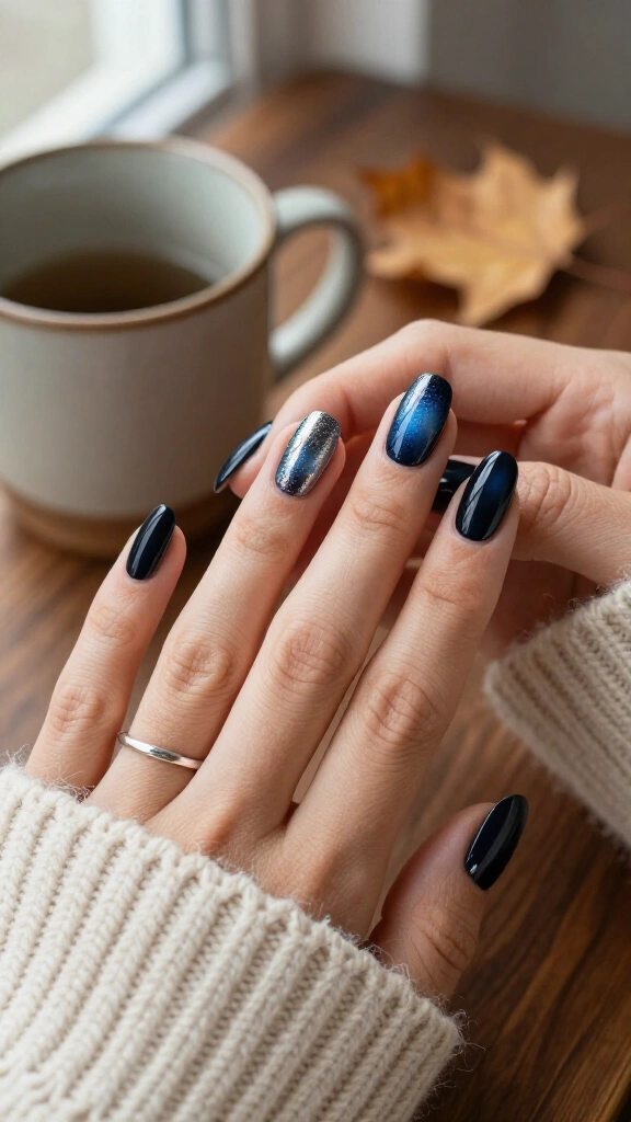 Deep Celestial Midnight Ombré