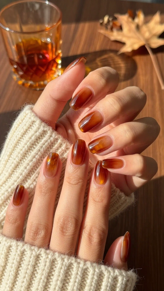 Cognac Amber Glass