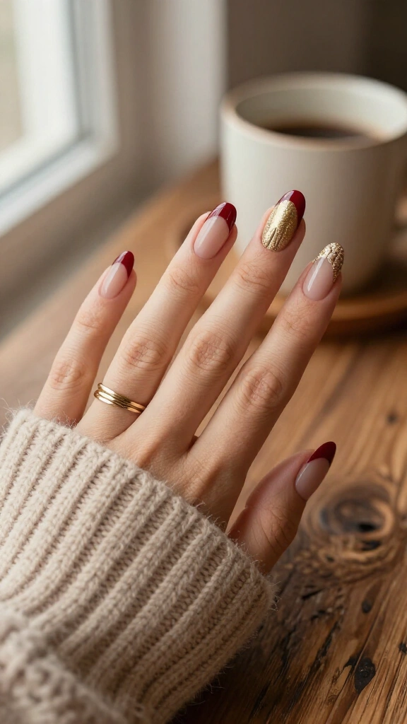 Matte Cranberry French Knit