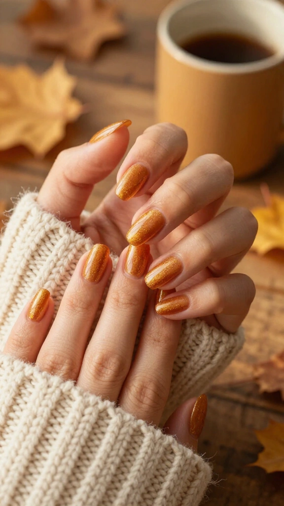 Golden Amber Shimmer