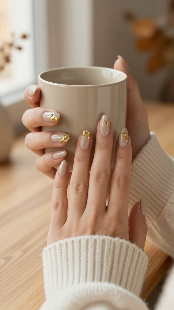 Minimalist Gold Foil Flakes