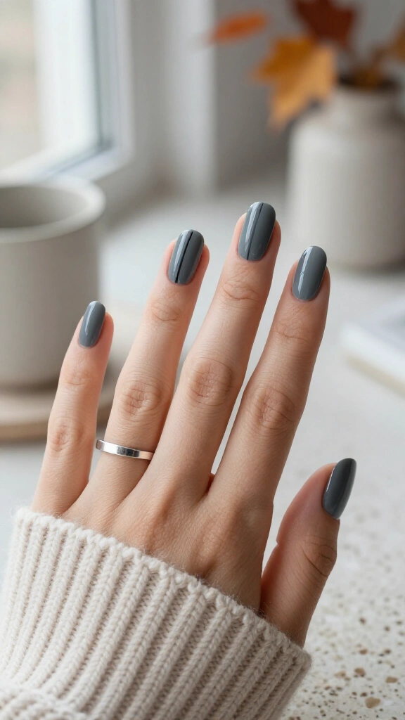 Slate Gray Minimalist Lines