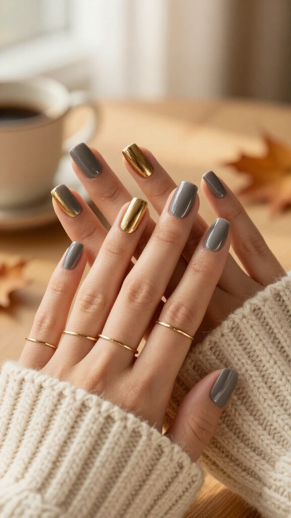 Gilded Half-Moon Cuticles