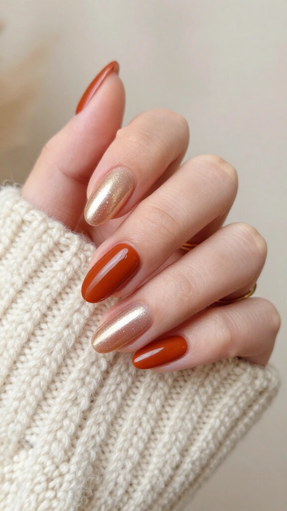 Glazed Donut Rust Orange