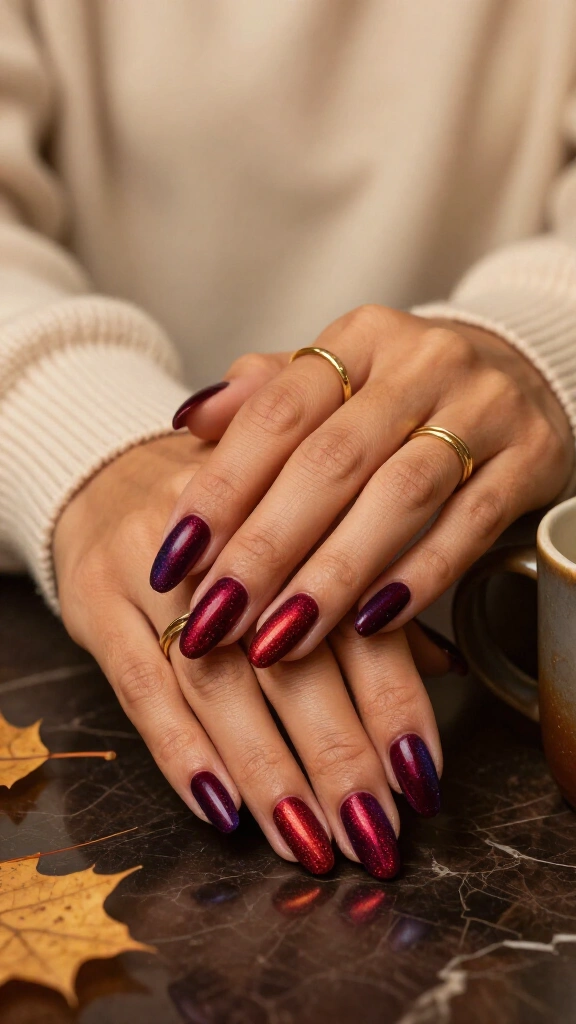 Cranberry Velvet Cat-Eye