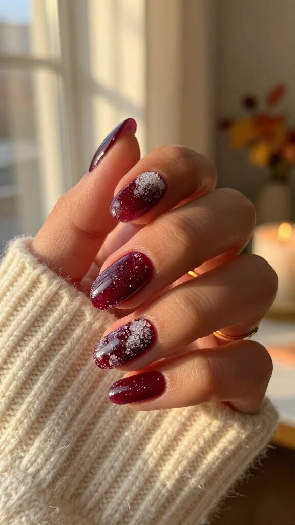 Frosted Cranberry Sugar Texture