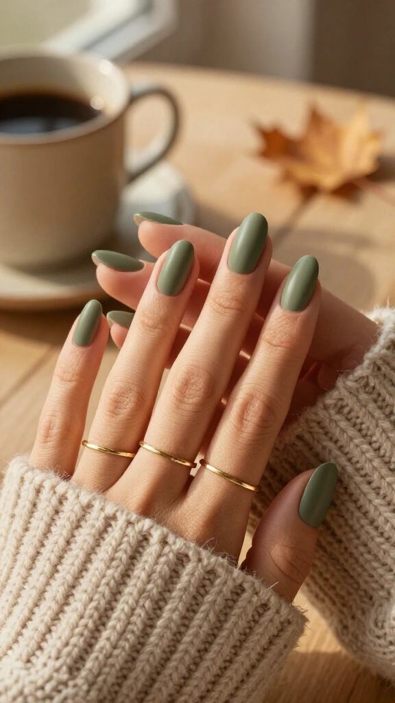 Modern Muted Olive Green