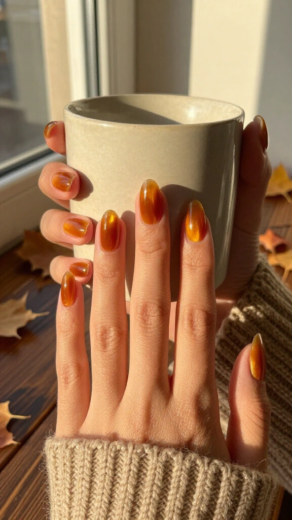 Golden Amber Jelly Glass
