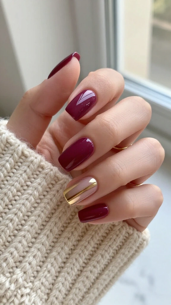 Minimalist Gold Wire & Maroon Coffin Sets