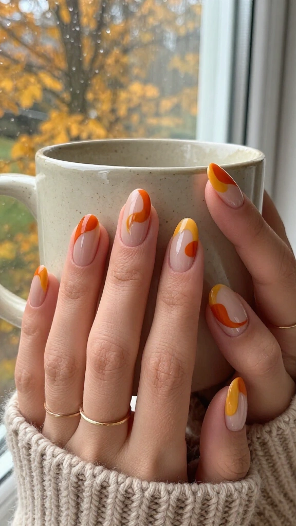 Abstract Cider & Mustard Waves