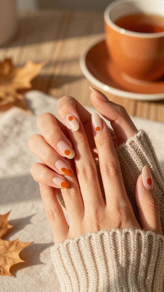 Micro-Dot Pumpkin Spice Gradient