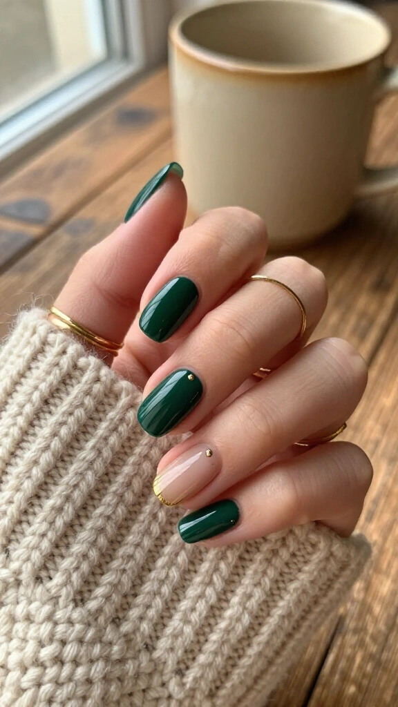 Moody Forest Green Negative Space
