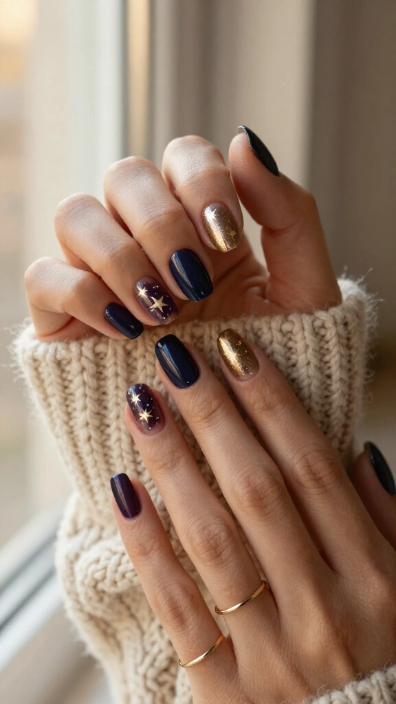 Whimsical Autumn Celestial Stars