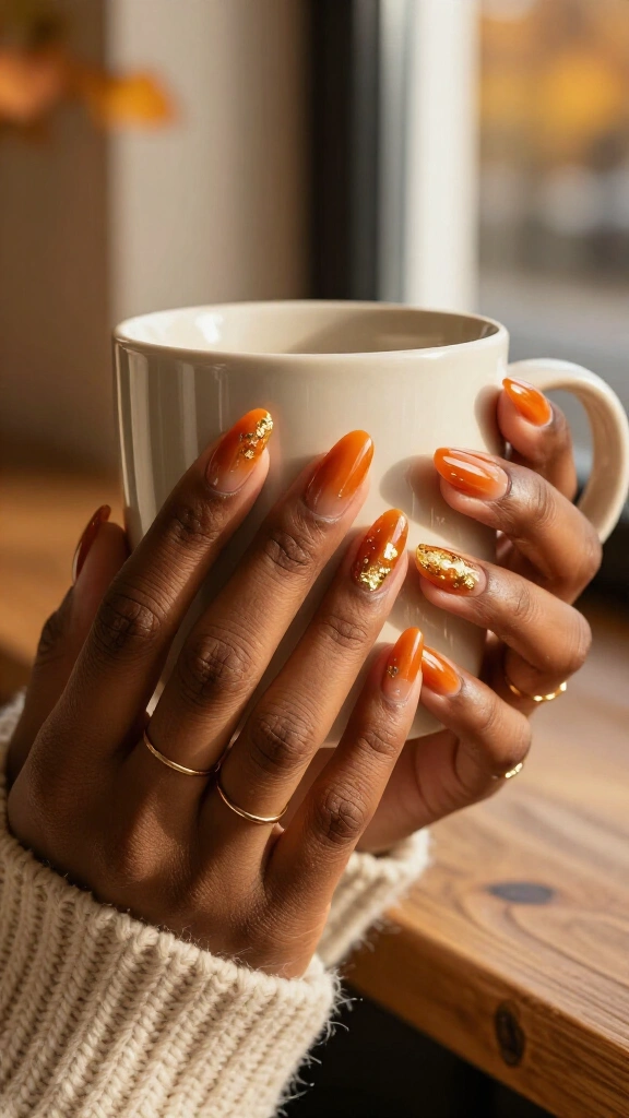 Burnt Orange & Amber Glass