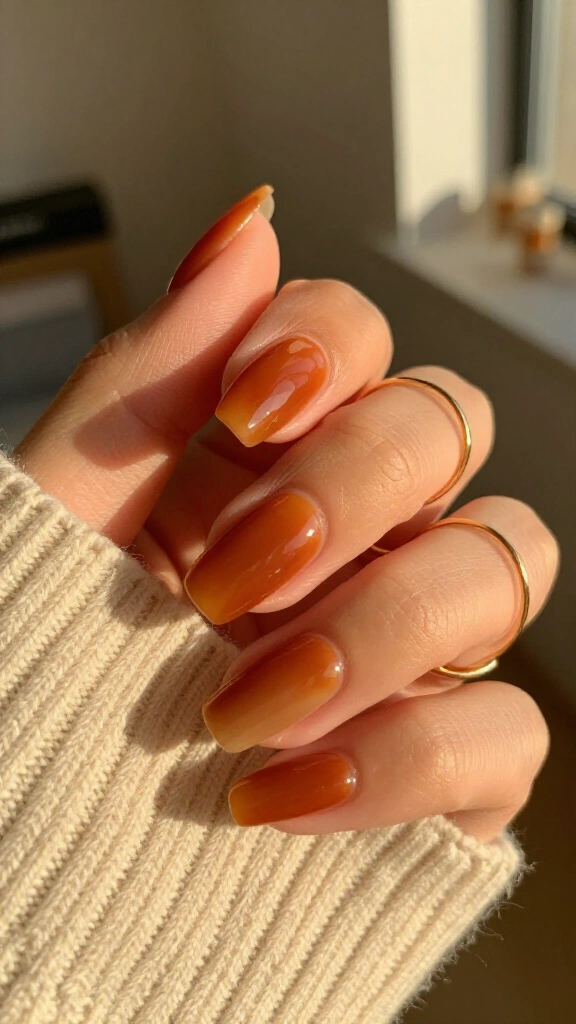 Burnt amber glaze